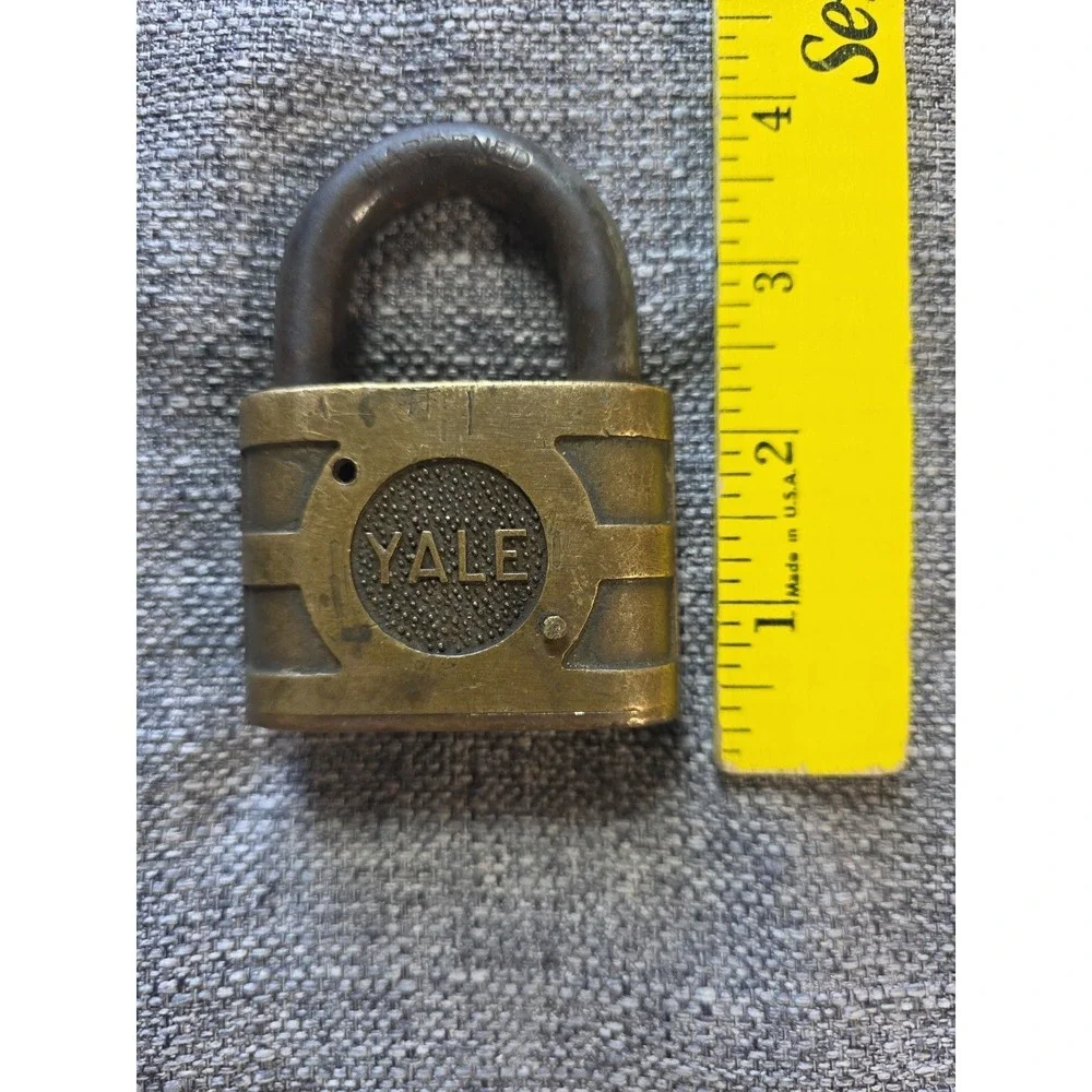 Vintage Brass Locks No Keys 3 Locks Retaining Chain Super Pin Tumbler